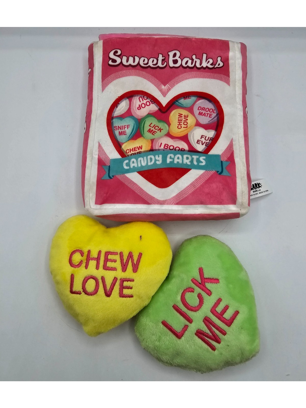 BarkBox "Sweet Barks" interactive dog toy set from February 2026 Puppy Love